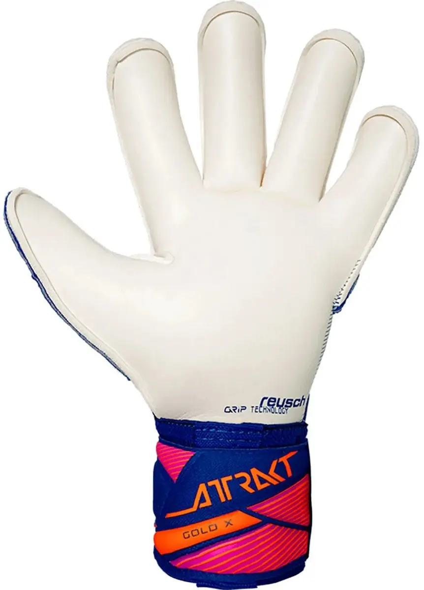 Reusch Attrakt Gold X Keepershandschoenen 9.5 - Blauwfluo/Orangewit