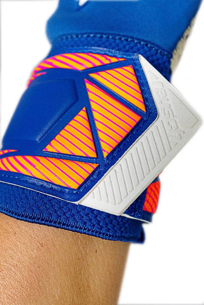 Reusch Attrakt Gold X Keepershandschoenen 9.5 - Blauwfluo/Orangewit