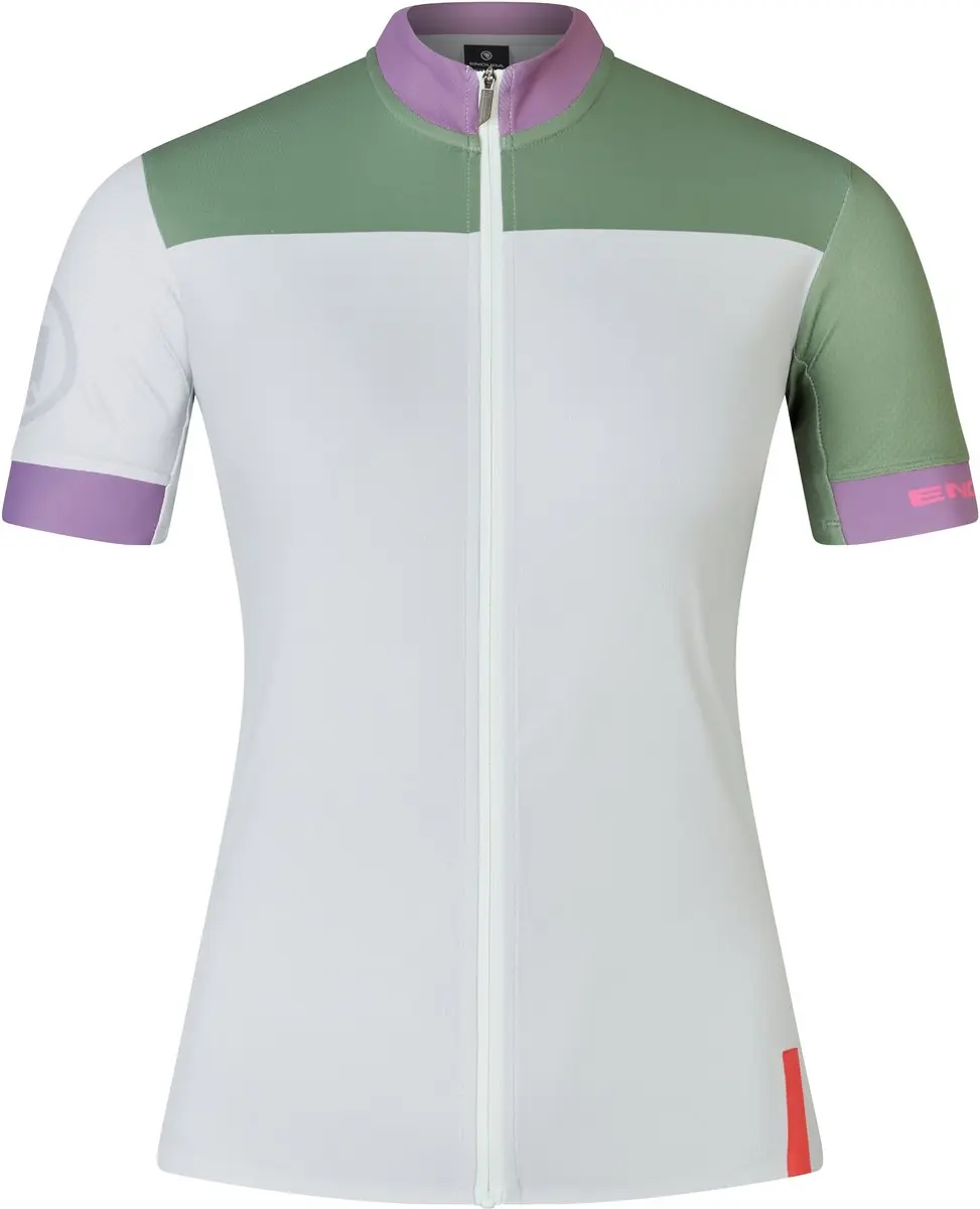 Endura Fs260 Chroma Korte Mouw Wielertrui Grijs L Vrouw