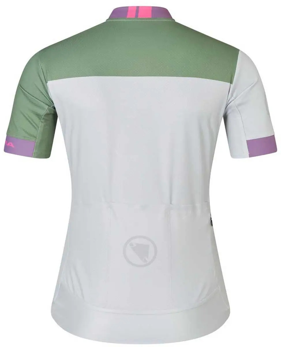 Endura Fs260 Chroma Korte Mouw Wielertrui Grijs L Vrouw