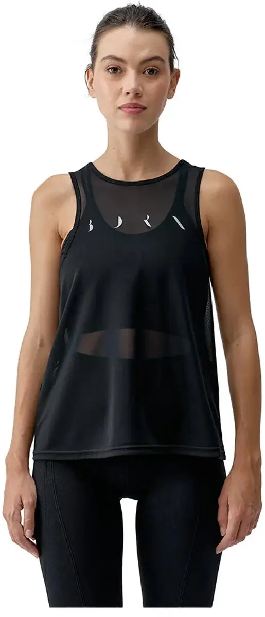 Born Living Yoga Bora Mouwloos T-shirt Zwart XL Vrouw