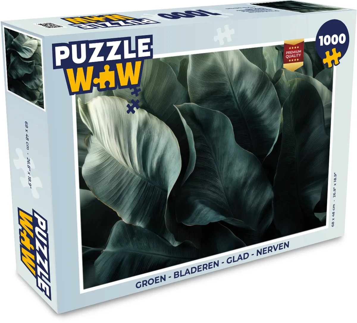 PuzzleWow Legpuzzel 1000 Stuks - Groen Bladeren