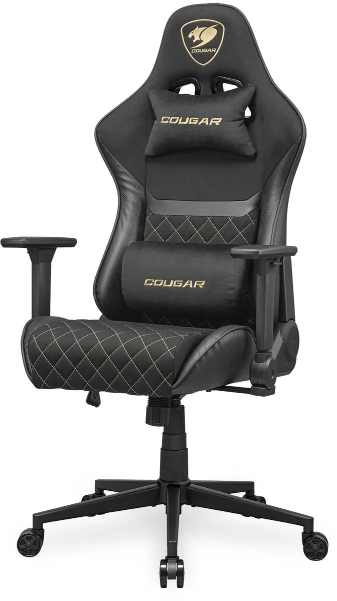 Cougar Armor One V2 Gamingstoel - Zwart/Goud - 120kg