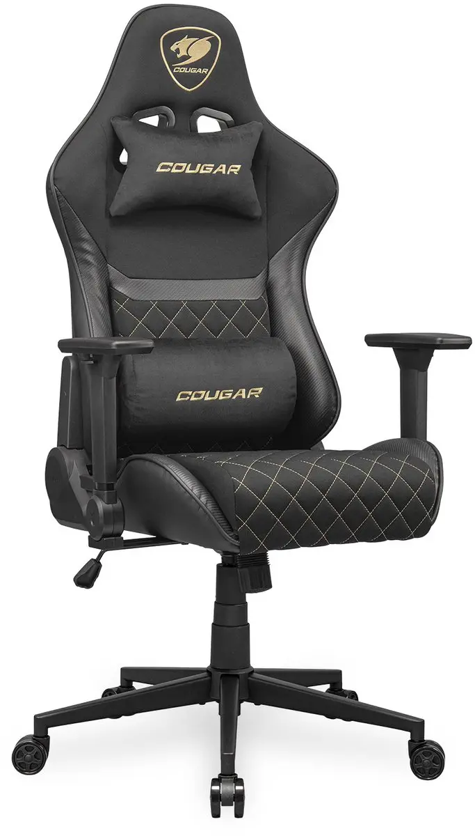Cougar Armor One V2 Gamingstoel - Zwart/Goud - 120kg