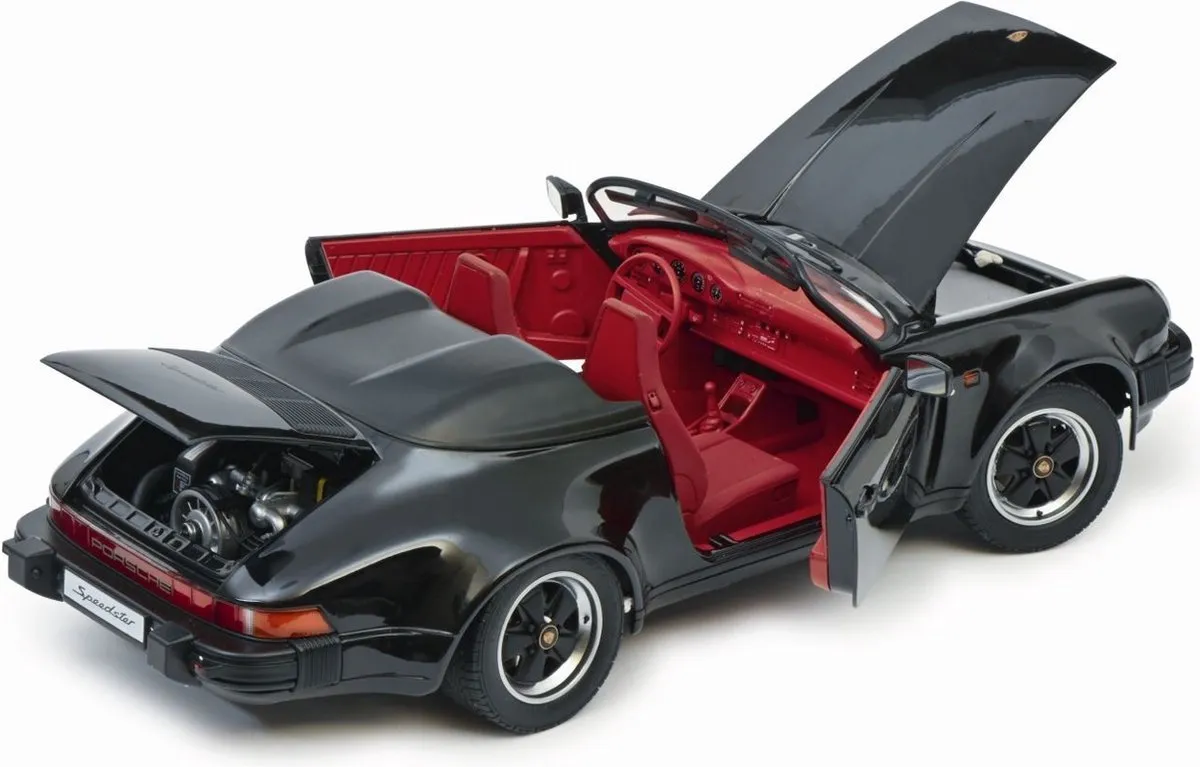 Porsche 911 Speedster 1989 - 1:12 Schuco - Zwart