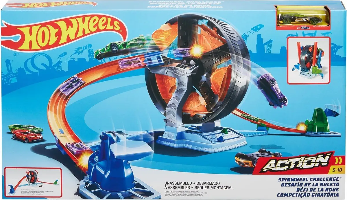 Hot Wheels Spinwheel Uitdaging Speelset GJM77 - Meerkleurig - afbeelding 4 van 6