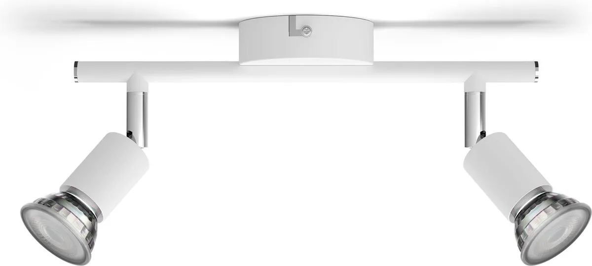 Philips Limbali Opbouwspot 2x GU10 Warmwit 4,8W