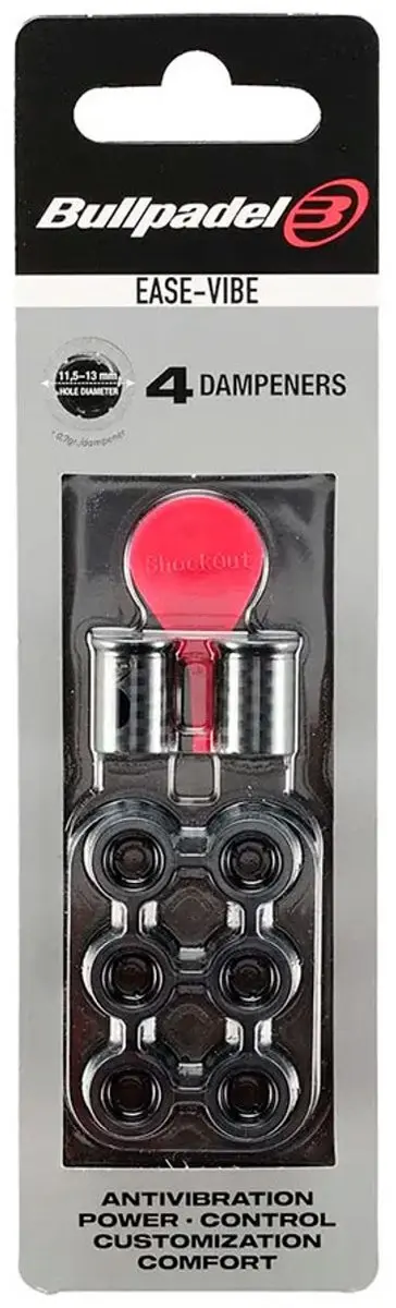 Bullpadel Easy Vibe Padeldemper Zwart.