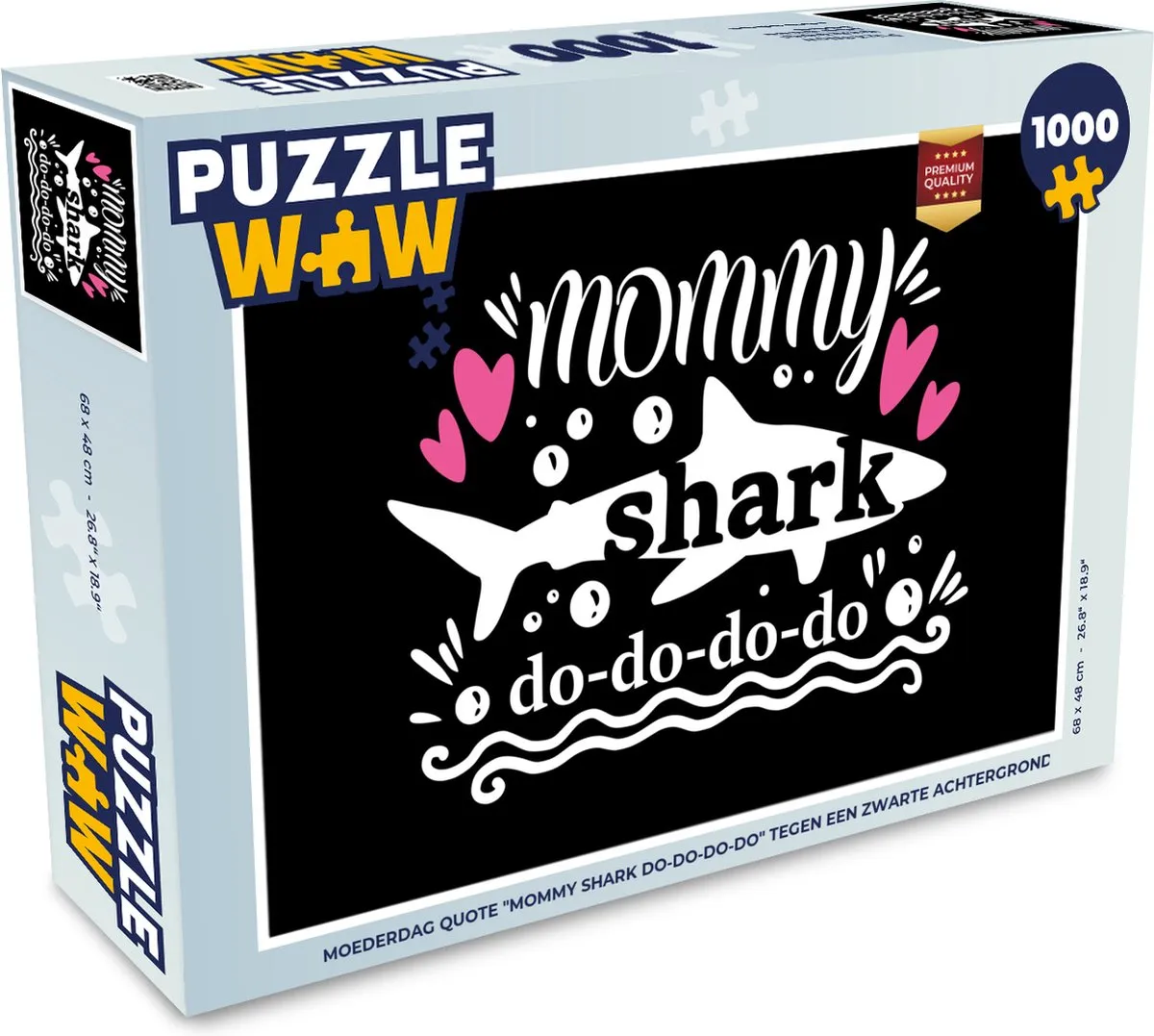 PuzzleWow Baby Shark Legpuzzel 1000 Stuks - Multicolor