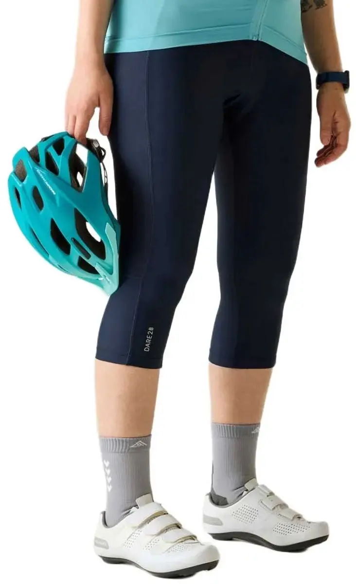 Dare2b Verve 3/4 Fietsbroek Blauw 38 Vrouw