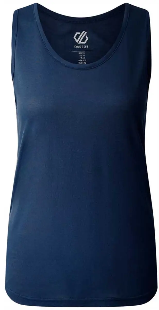 Dare2b Harmonic Mouwloos T-shirt Blauw 38 Vrouw