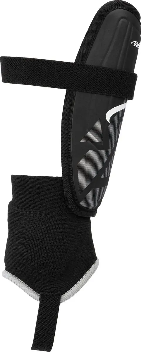 Avento Pro-Style Scheenbeschermers - Maat L - Zwart/Zilver