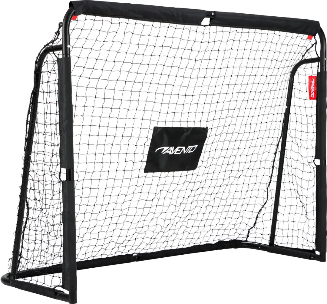 Avento Voetbaldoel met Targetscherm 160x60x120cm - Zwart