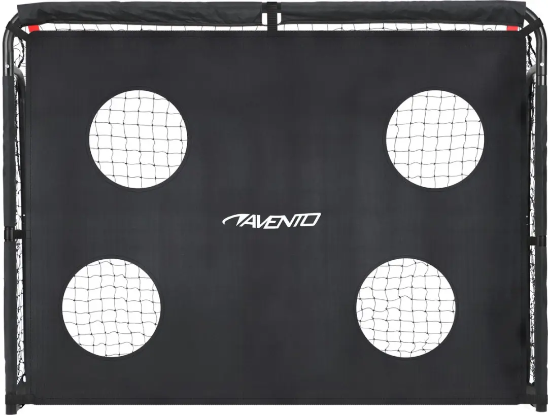 Avento Voetbaldoel met Targetscherm 160x60x120cm - Zwart