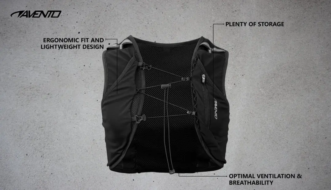 Avento Hardlooprugzak - One Size - Zwart