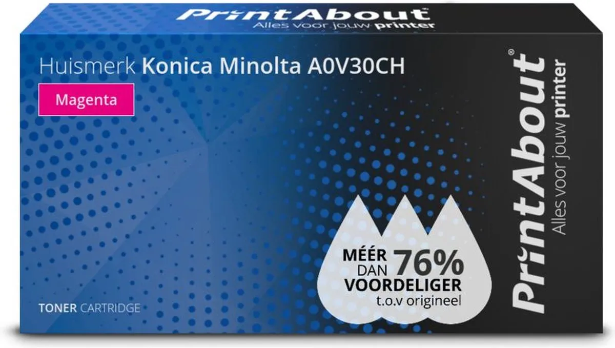 PrintAbout A0V30CH-PA Toner Magenta - 3.000 pagina's