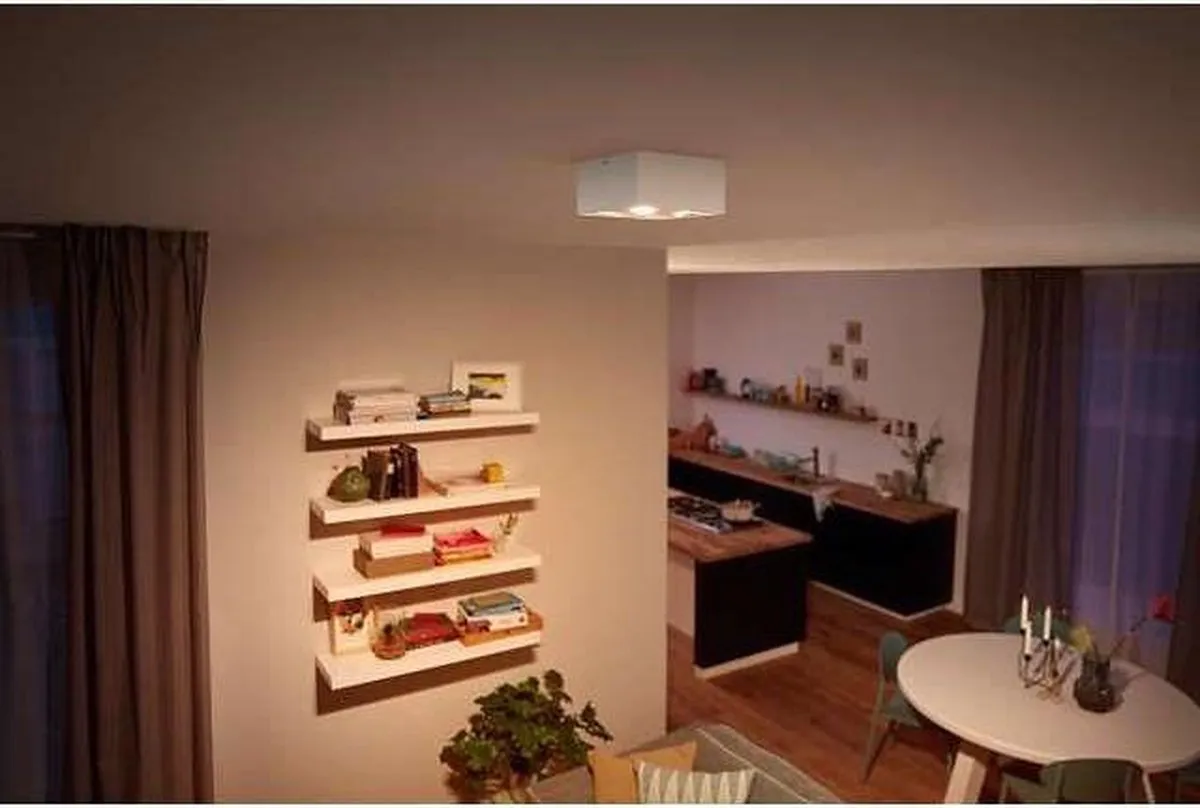 Philips Box opbouwspot - 4-lichts - wit