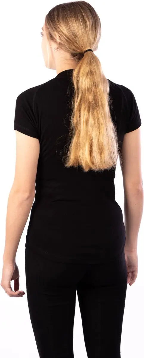 Avento Thermoshirt Korte Mouw Vrouwen - Zwart Maat 38