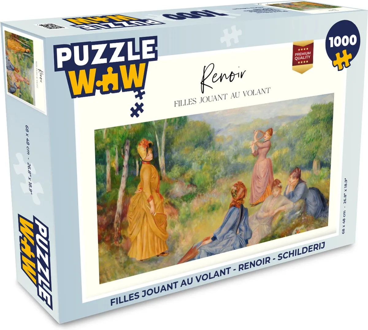 PuzzleWow Renoir Legpuzzel 1000 Stuks - Multicolor