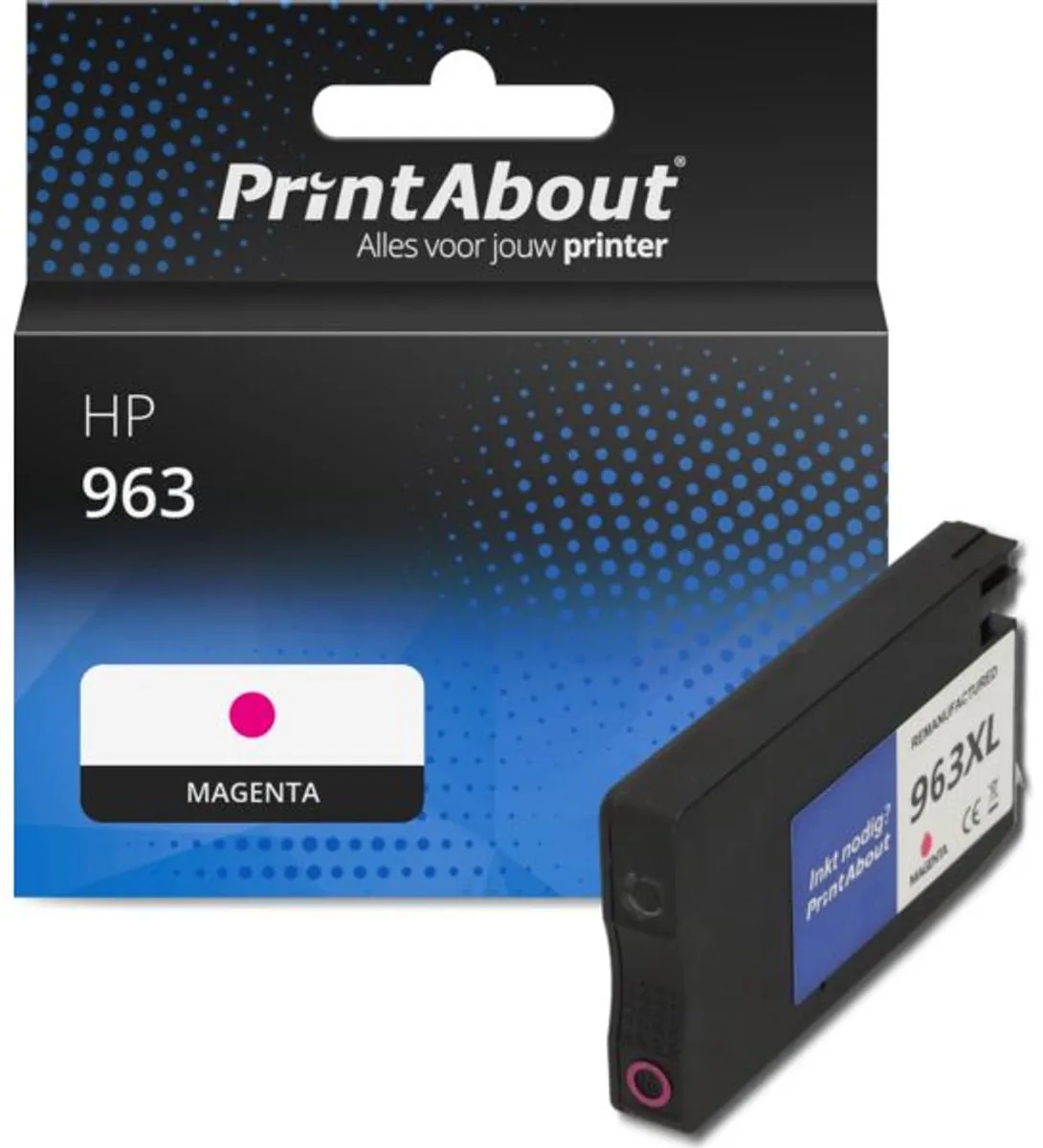 PrintAbout Inktcartridge 963 3JA24AE Magenta