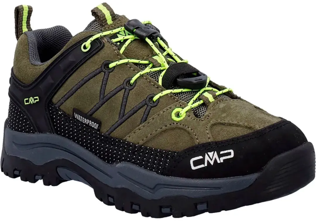 CMP Rigel Low WP 3Q13244 Wandelschoenen - Kinderen 34 - Olive/Yellow Fluo