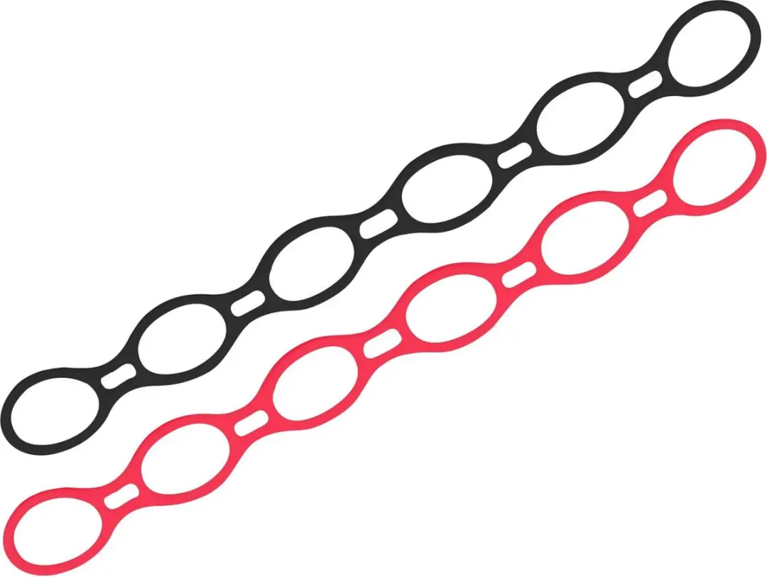 Avento Fitness Expander Band Helix - Zwart - 100x10cm