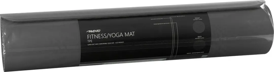 Avento Fitnessmat - 183x61cm - Grijs