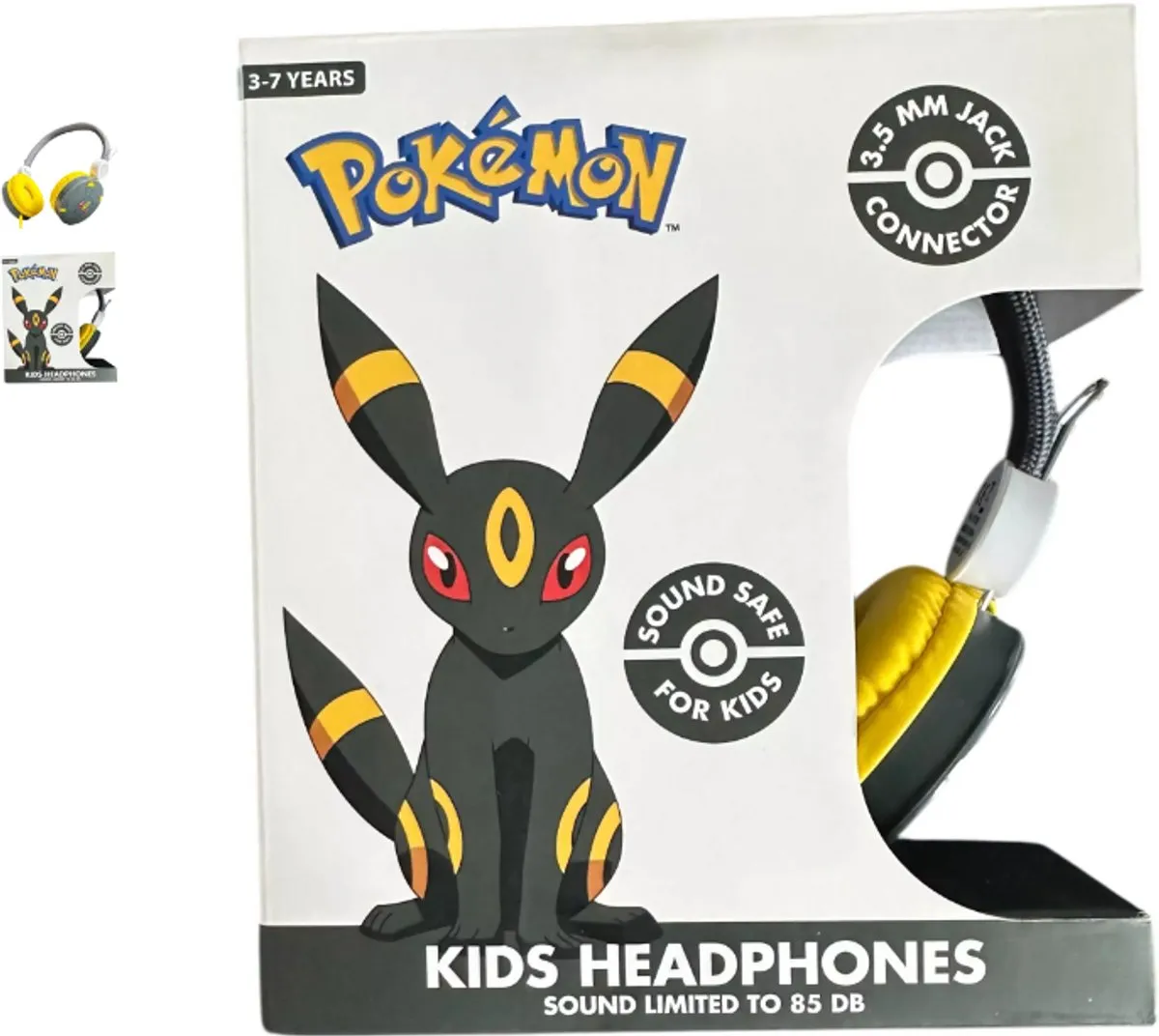 Pokémon Umbreon Kinderkoptelefoon - Volumebegrenzing - Zwart