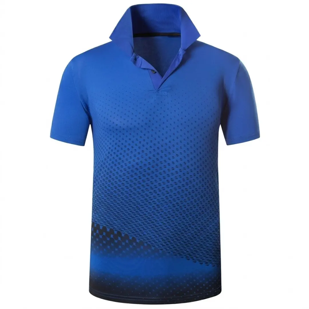 Koningsblauw tennisshirt heren S