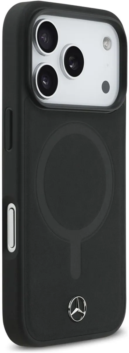 Mercedes-Benz Backcase Hoesje iPhone 17 Pro - Effen Zwart - 3666339568504