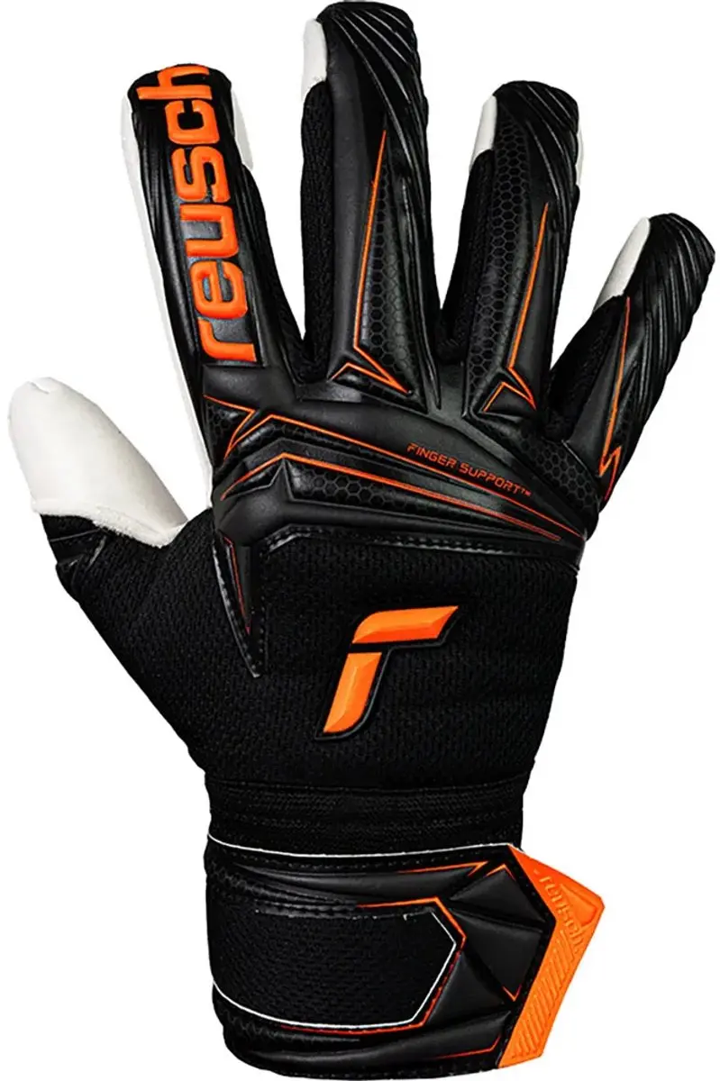 Reusch Attrakt Advance Finger Support Keepershandschoenen Zwart 8.5