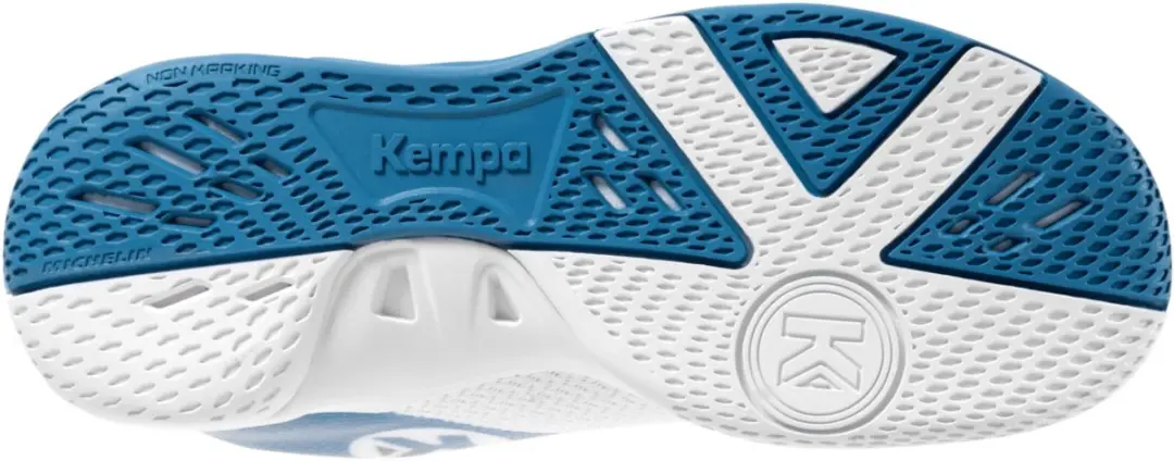 Kempa Wing 2.0 Junior Handbalschoenen - Maat 30 - Wit/Blauw - afbeelding 5 van 5