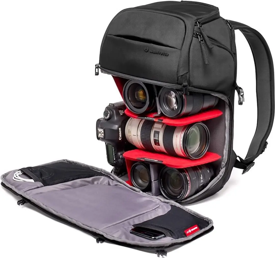 Manfrotto MB MA3-BP-FM Rugzak - 5 Lenzen - Zwart