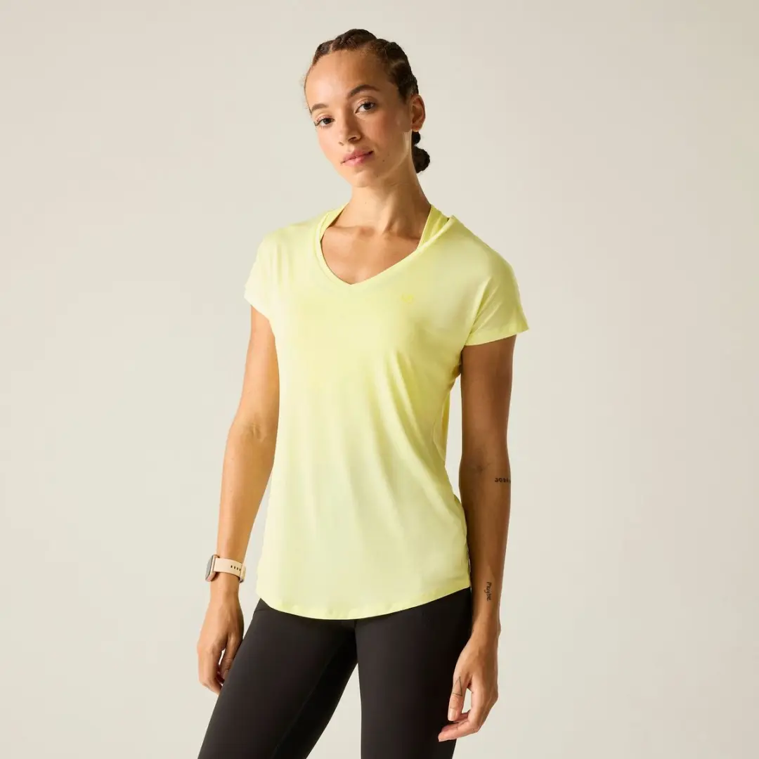 T-shirt Korte Mouwen Hiking Dames Ademend