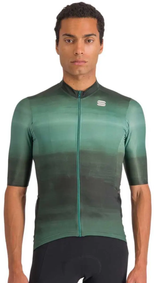 Sportful Flow Supergiara Korte Mouw Wielertrui Groen M Man