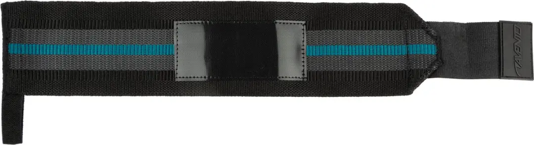 Avento Fitness Wrist Wraps - One Size - Zwart/Blauw - afbeelding 2 van 6