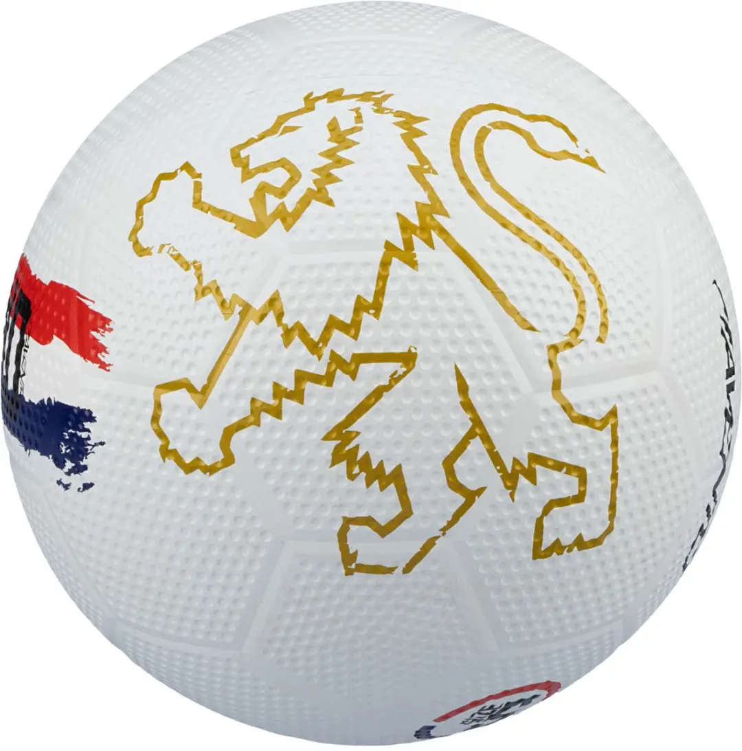 Avento Holland Straatvoetbal Maat 5 - Wit/Goud - afbeelding 2 van 3