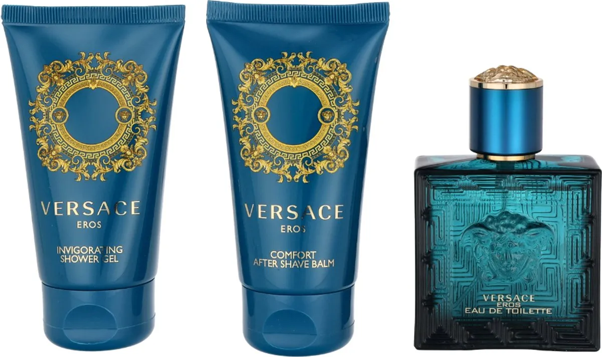 Versace Eros 3-delige Set - 50ml - EDT, Douchegel & Aftershave