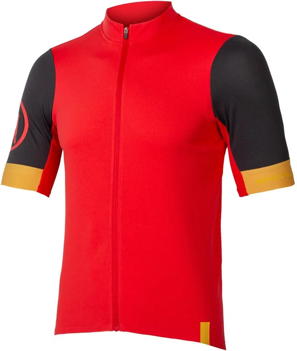 Endura Fs260 Korte Mouw Wielertrui Rood S Man