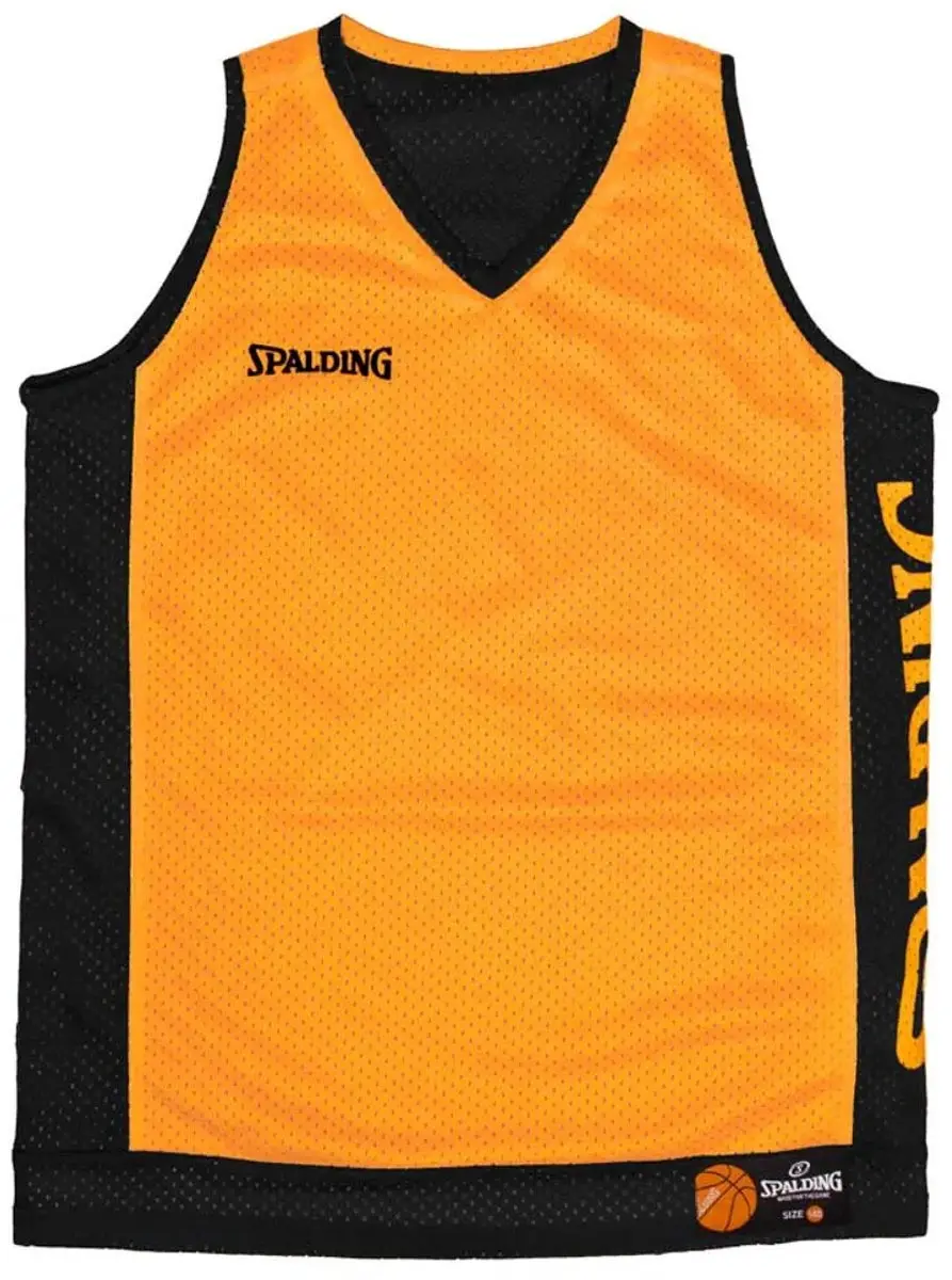Spalding Reversible Mouwloos T-shirt Oranje 164 cm Kinderen