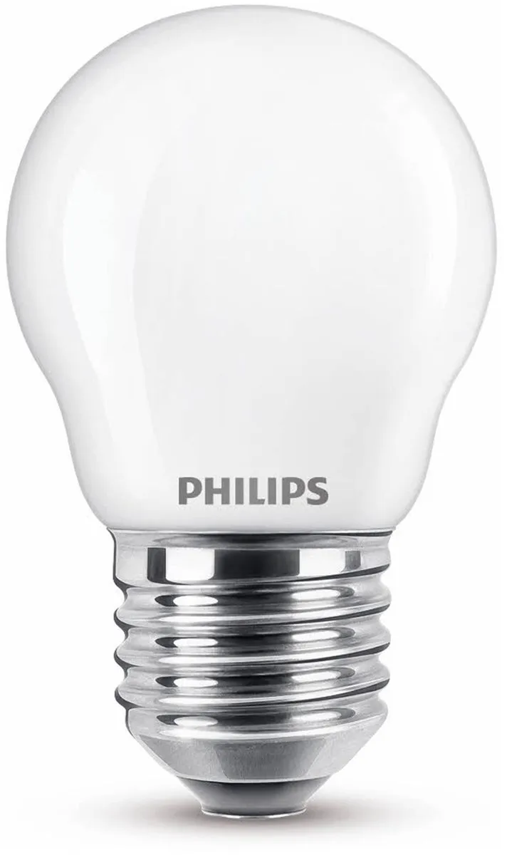 Philips LED Kogellamp E27 6.5W Koelwit Matglas
