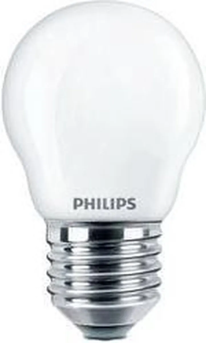 Philips LED Kogellamp E27 6.5W Koelwit Matglas