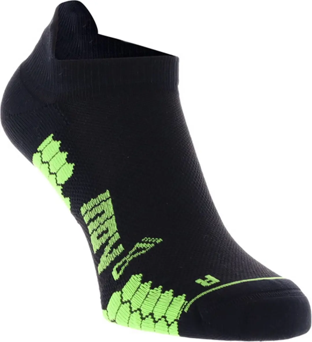 Trailfly Sock Low Zwart/Groen Hardloopsokken Laag