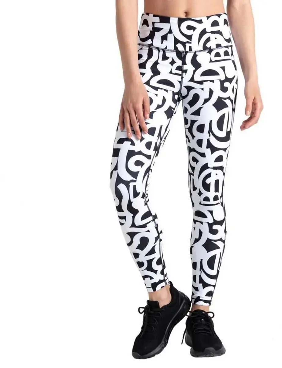Dare2b Influential Leggings Wit,Zwart 38 Vrouw