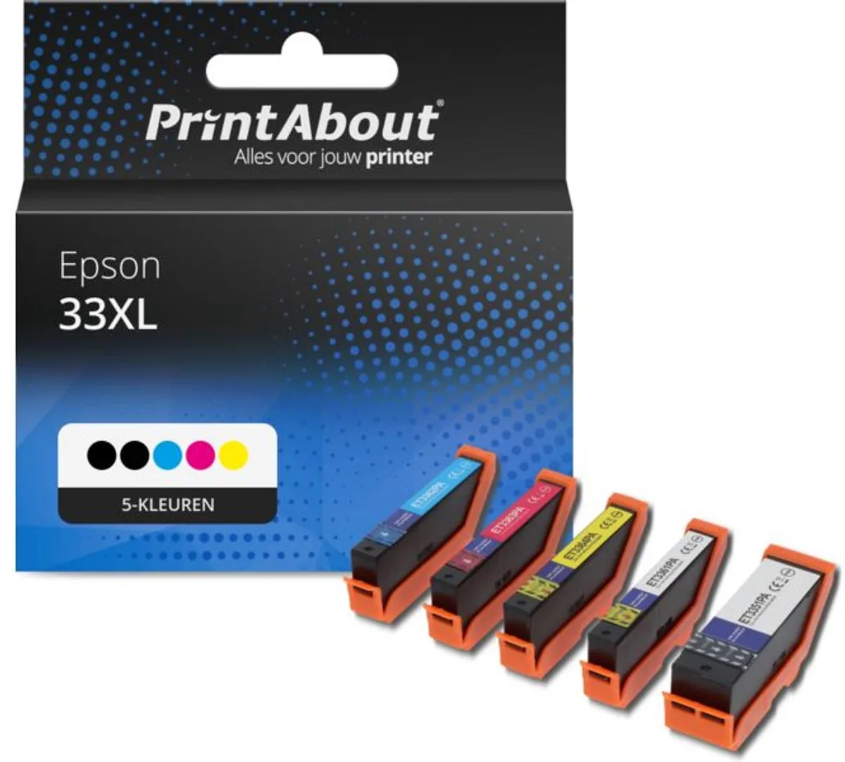 PrintAbout C13T33574012-PA2 Inktcartridge 5-Kleuren