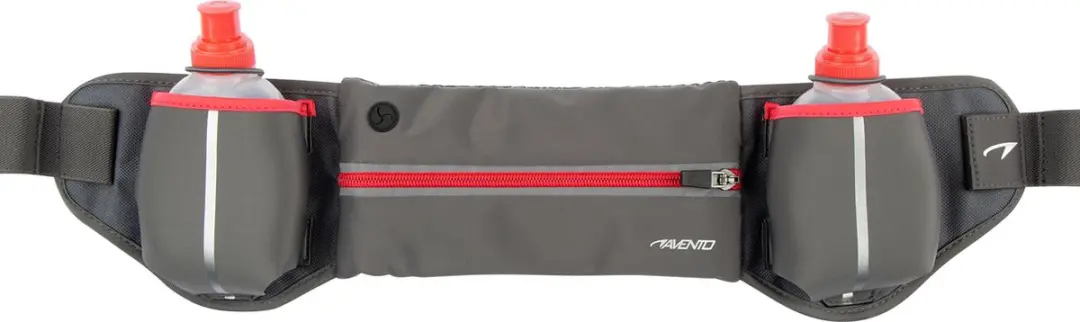 Avento Hardloopriem met 2 Drinkflessen