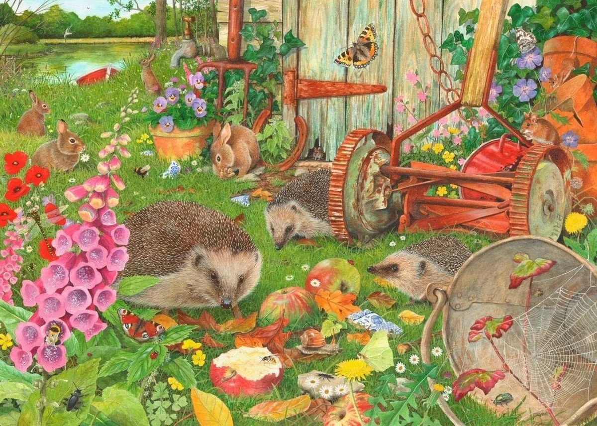 House Of Puzzles Bottom of the Garden Legpuzzel 1000 Stuks - HP0583 - Multicolor