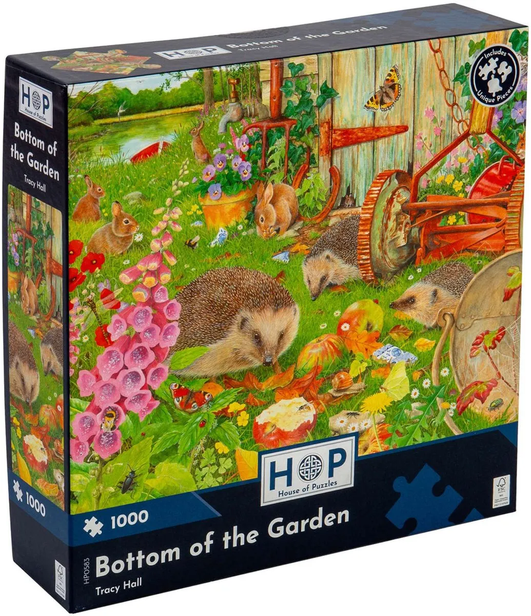 House Of Puzzles Bottom of the Garden Legpuzzel 1000 Stuks