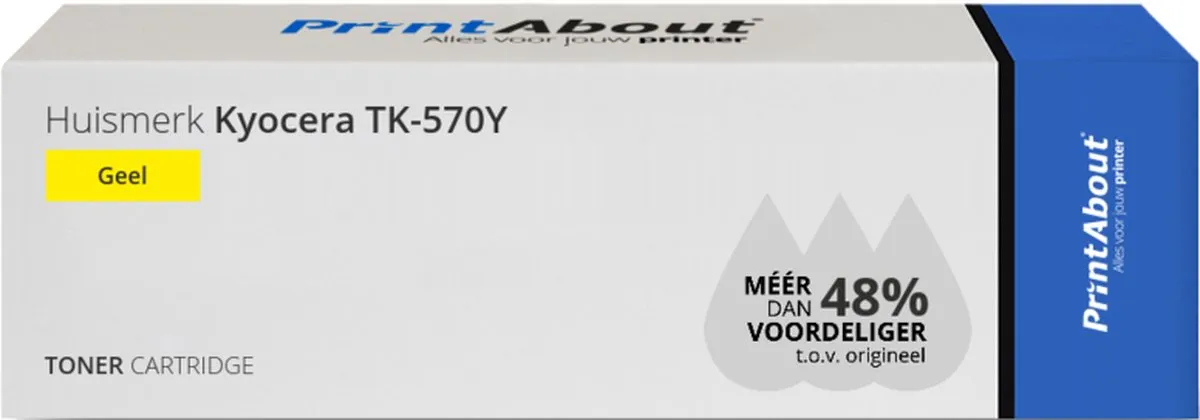 PrintAbout Huismerk TK-570Y-PA Toner - Geel