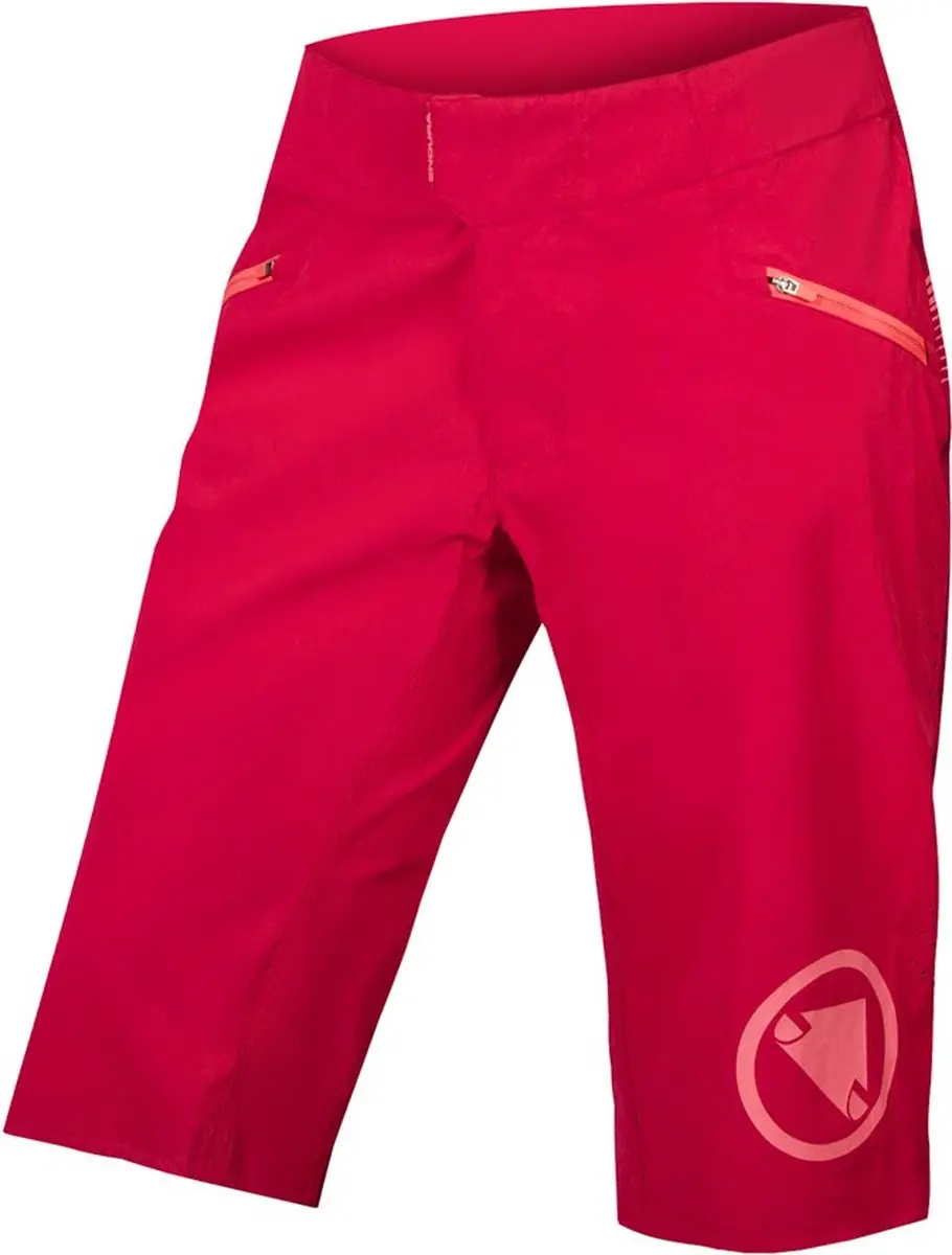Endura Singletrack Lite Korte Broek Rood S Vrouw
